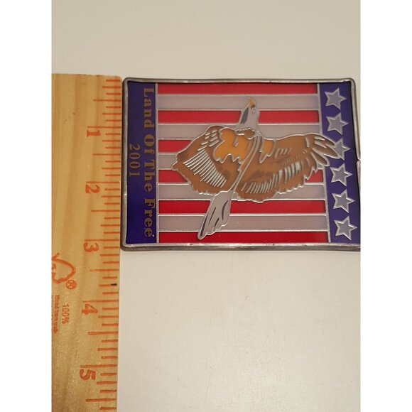 Vintage 2001 Limited Edition Suncatcher Eagle Flag Land of The Free - Picture 5 of 5